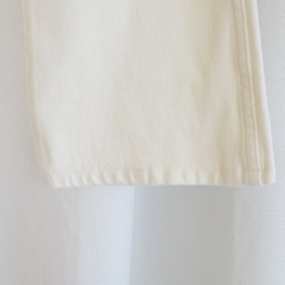 Banana Republic High Rise Boot Cut Crop White Jeans Sz 29 - Picture 6 of 10